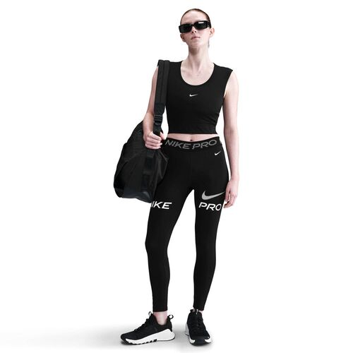 Nike W Np 365 Mr 7/8 Tight Tt Grx - black/white