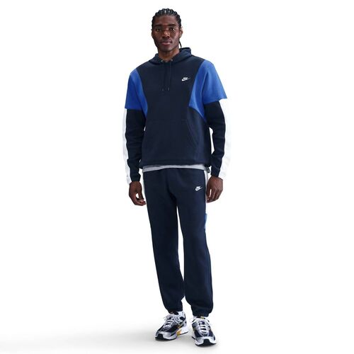 Nike M Nk Club Fleece Hded Track Gx - obsidian/white/game royal/white