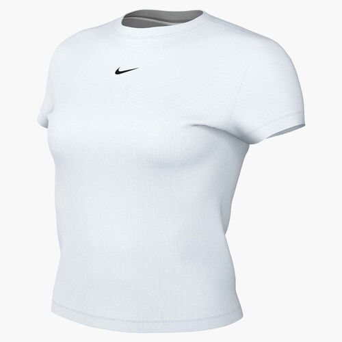 Nike W Nsw Rib  Tght Ss Tee - white