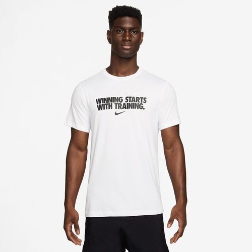 Nike M Nk Df Tee Winning - white/black