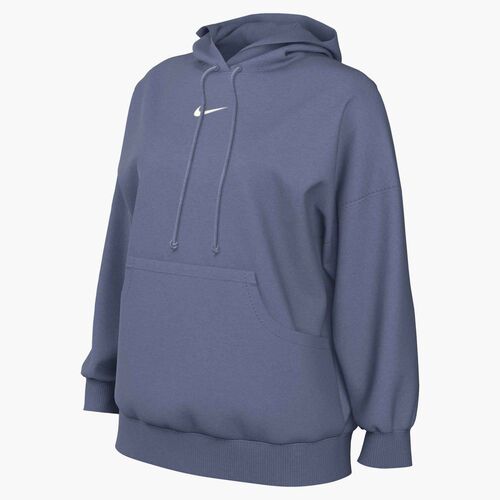 Nike W Nsw Phnx Flc Os Po Hoodie - world indigo/sail