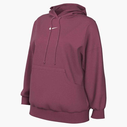Nike W Nsw Phnx Flc Os Po Hoodie - sweet beet/sail