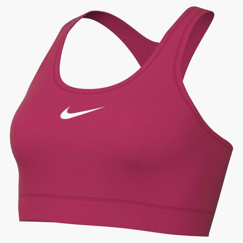 Nike W Nk Swsh Med Spt Bra - rush pink/white