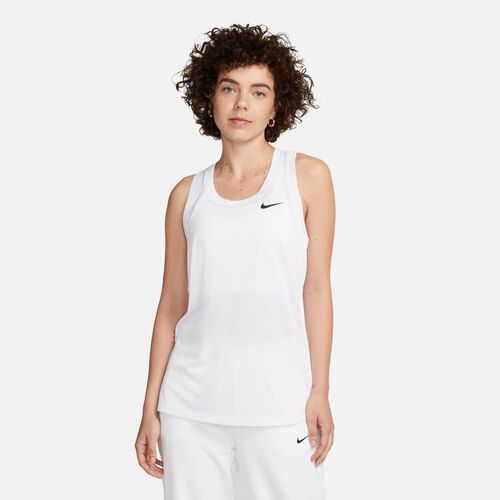 Nike W Nk Df Rlgd Rcr Tank - white/black