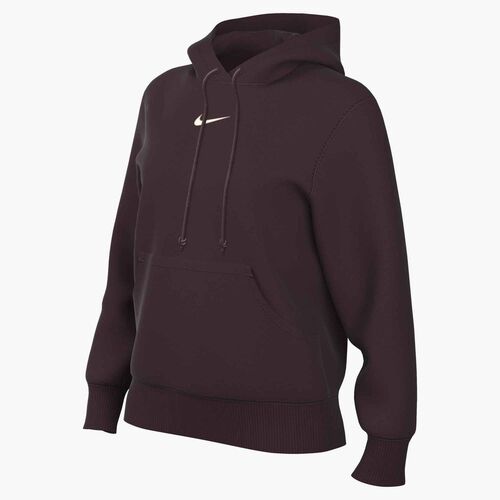 Nike W Nsw Phnx Flc Std Po Hoodie - burgundy crush/sail