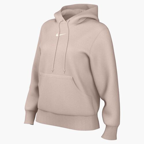 Nike W Nsw Phnx Flc Std Po Hoodie - silt red/sail