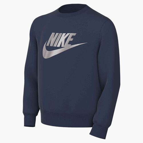 Nike K Nsw Club Flc Crew Gold - midnight navy/metallic silver