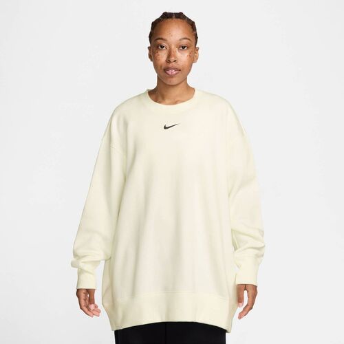 Nike W Nsw Phnx Flc Os Long Crew - sail/black