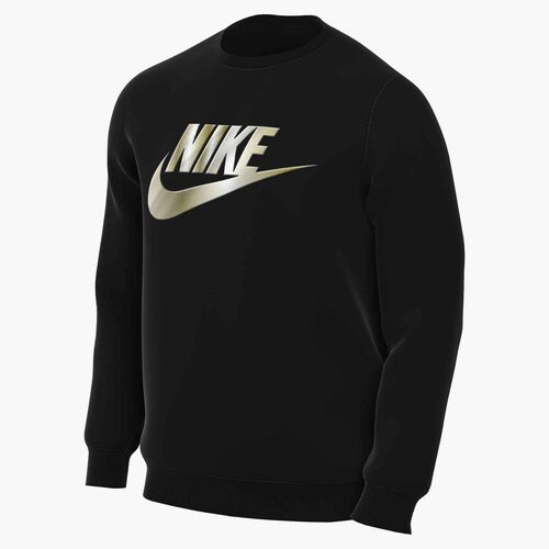 Nike M Nk Club Bb Gfx Crew - black/metallic gold