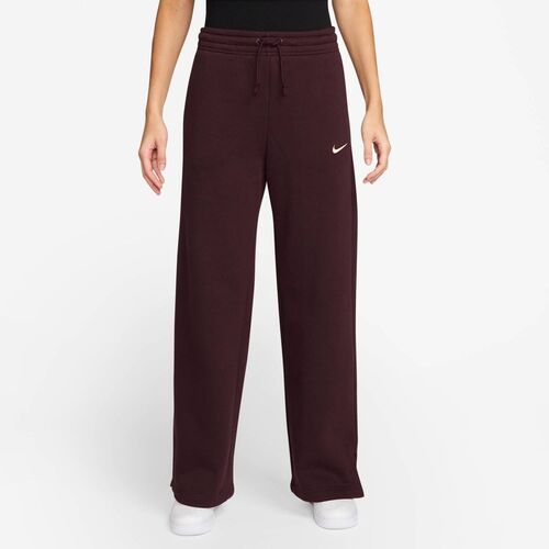 Nike W Nsw Phnx Flc Hr Pant Wide 2 - burgundy crush/sail