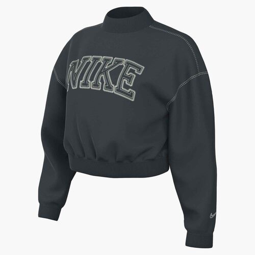 Nike W Nsw Phnx Flc Mock Neck Pe - seaweed