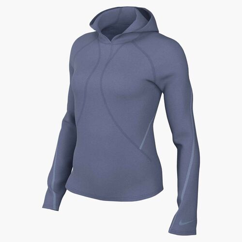 Nike W Nk Unvrsa Df Hd Ls Top - world indigo/sanded purple/work blu