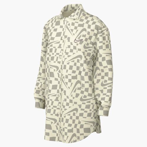 Nike G Nsw Jkt Cozy Deluxe - soft pearl/white