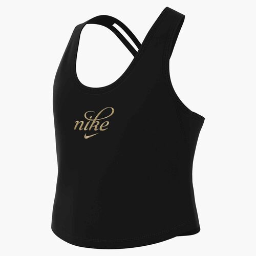 Nike G Nk Df One Tank Gfx Shne - black/metallic gold
