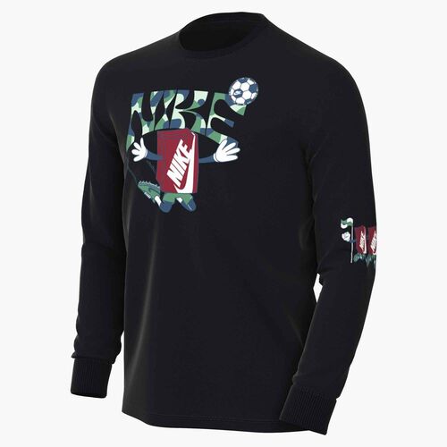 Nike K Nsw Tee Ls Boxy Slide - black