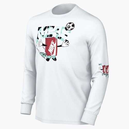 Nike K Nsw Tee Ls Boxy Slide - white