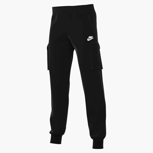 Nike K Nsw Club Flc Crgo Pnt Wz - black/black/white