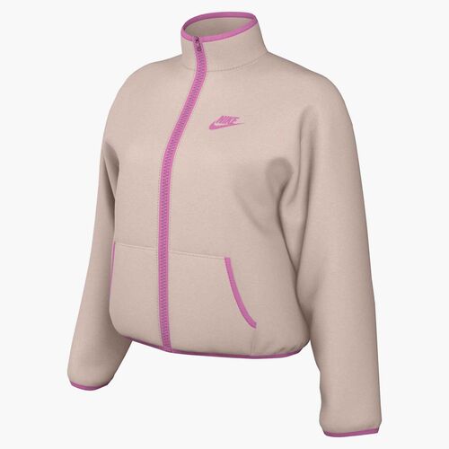 Nike W Nsw Club Flc Lse Czy Trk Jkt - silt red/playful pink