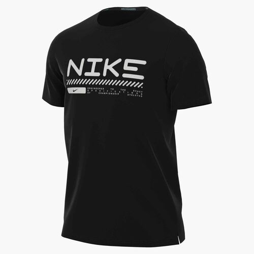 Nike M Nk Winter Miler Ss Top - black/reflective silv