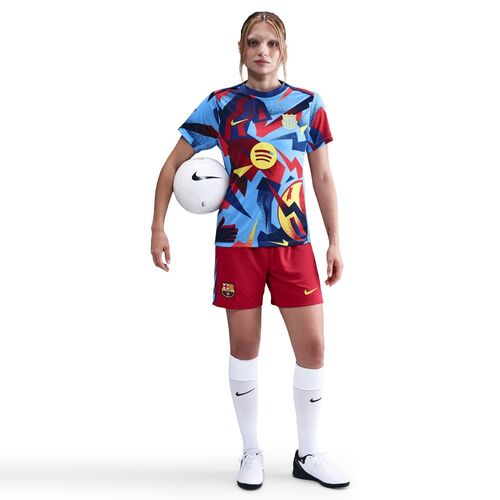 Nike Fcb W Nk Df Short Stad Se - salsa red/gym blue/opti yellow