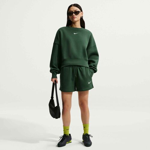 Nike W Nsw Phnx Flc Oos Crew - fir/sail