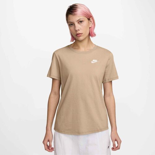 Nike W Nsw Club Ss Tee - linen/white