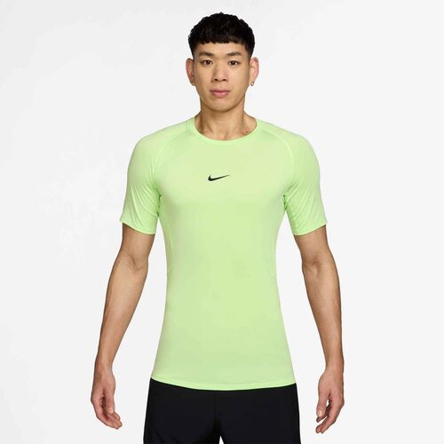 Nike M Np Df Tight Top Ss - lt liquid lime/black