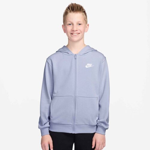 Nike K Nsw Club Ft Hd Fz Ls Lbr - ghost/white