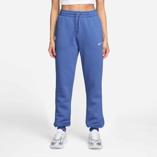 Nike W Nsw Phnx Flc Mr Pant Std - lt medium blue/sail