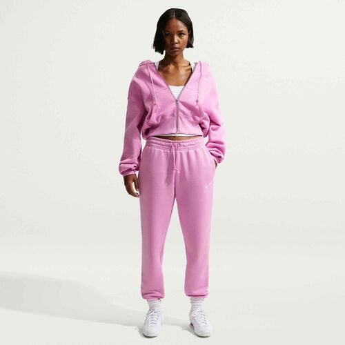 Nike W Nsw Phnx Flc Mr Pant Std - lt magenta/sail
