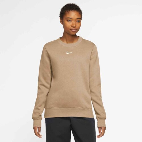 Nike W Nsw Phnx Flc Std Crew - linen/sail