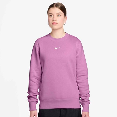Nike W Nsw Phnx Flc Std Crew - lt magenta/sail
