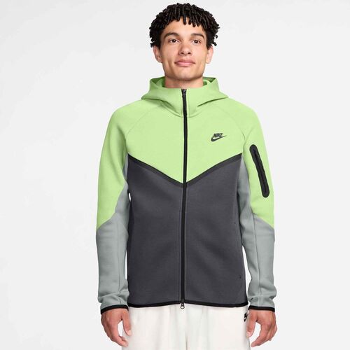 Nike M Nk Tch Flc Fz Wr Hoodie - lt liquid lime/anthracite/black