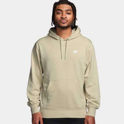 Nike M Nk Club Ft Po Hoodie - lt khaki/lt khaki/white