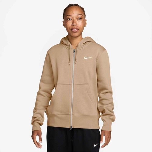 Nike W Nsw Phnx Flc Std Fz Hdy - linen/sail