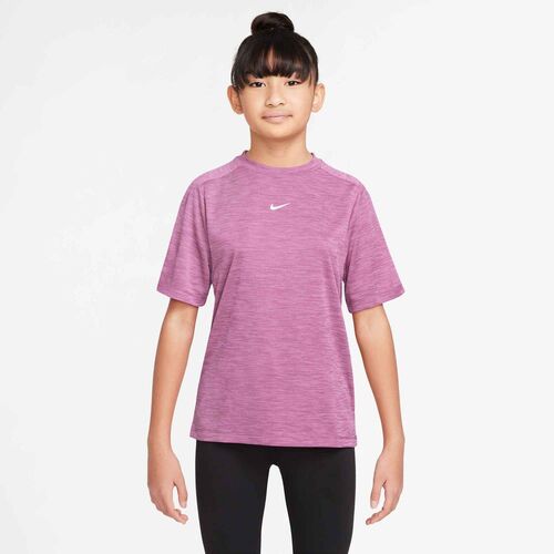 Nike B Nk Df Multi Ss  Top Lbr Hthr - lt magenta/pure/white