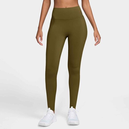 Nike W Nk Df Universa Hr Pkt Tght - olive flak/olive flak/peat moss