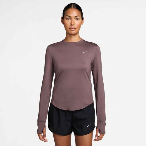 Nike W Nk Swift Df Uv Ls Crw - tattoo/reflective silv