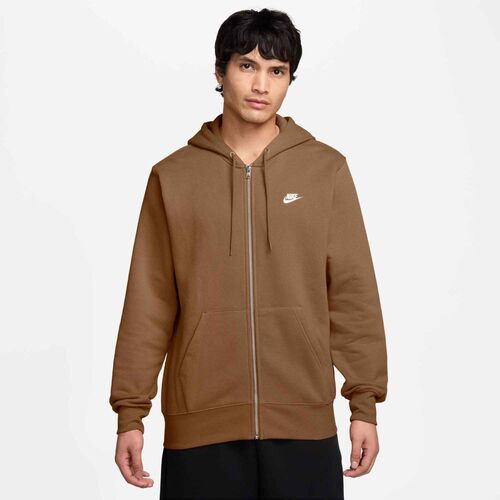 Nike M Nk Club Bb Fz Hoodie - ale brown/ale brown/white