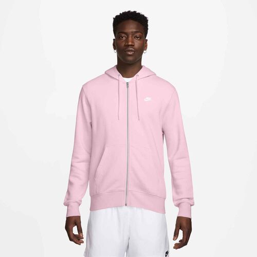 Nike M Nk Club Bb Fz Hoodie - pink foam/pink foam/white