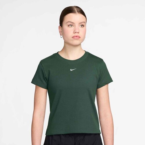 Nike W Nsw Rib  Tght Ss Tee - fir