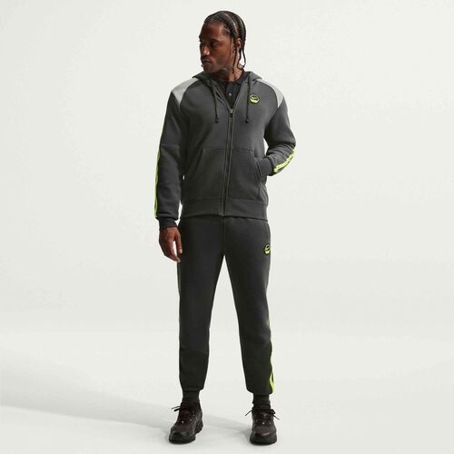 Nike M Nsw Cs Hoody Flc Bb - dk smoke grey/lt smoke grey