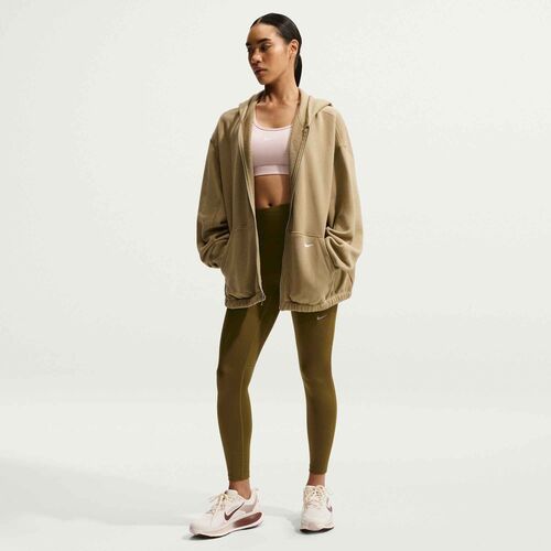 Nike W Nk Df Tempo Hr 7/8 Tght - olive flak/reflective silv