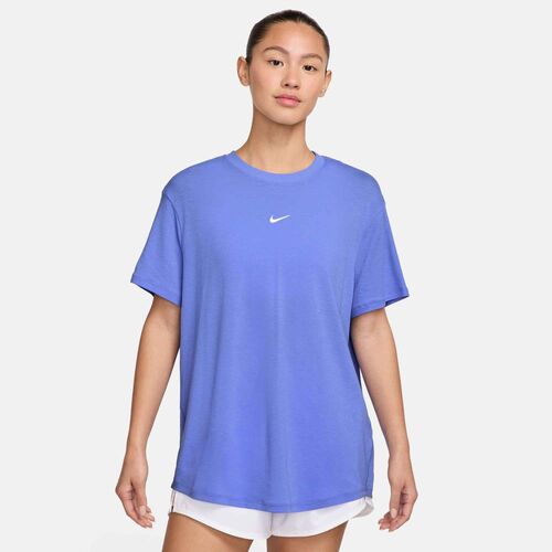 Nike W Nk One Relaxed Df Ss Top - sapphire/white