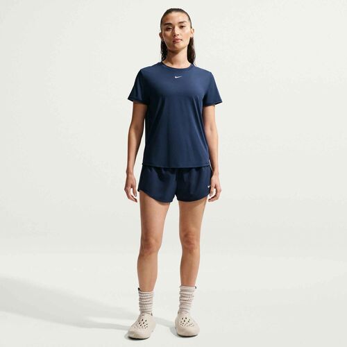 Nike W Nk One Classic Df Ss Top - midnight navy/white