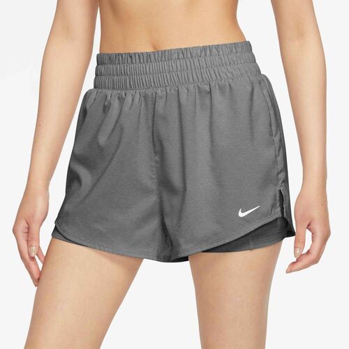 Nike W Nk One Df Hr 3In 2N1 Short - smoke grey/htr/white