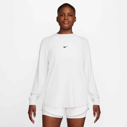 Nike W Nk One Relaxed Df Ls Top - white/black