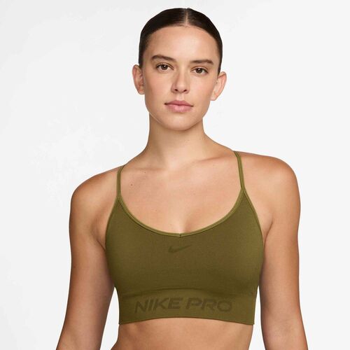 Nike W Np Df Smls Ls Bra - olive flak