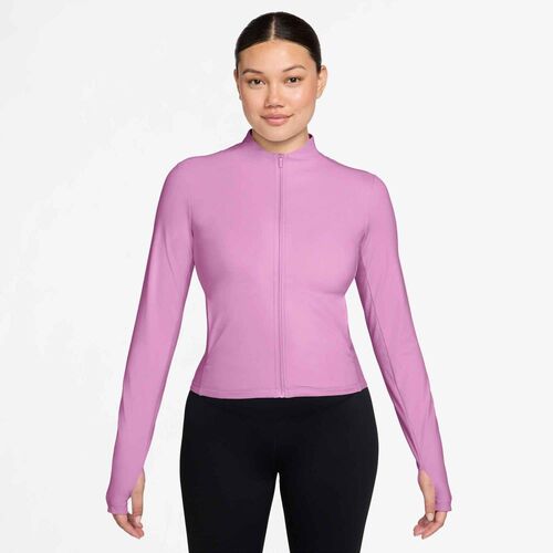 Nike W Nk Df Zenvy Fz Ls Top - lt magenta/white