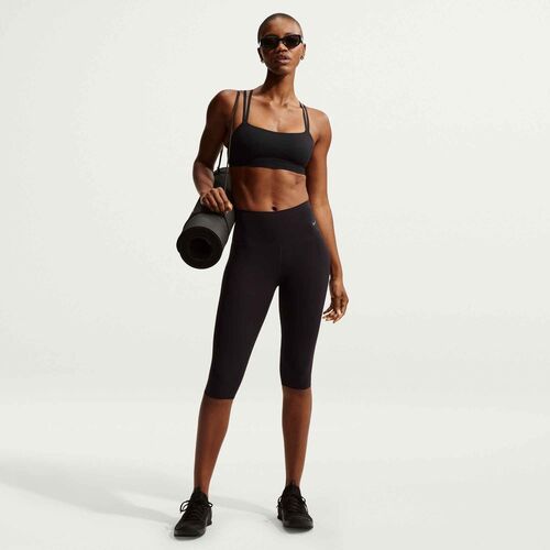 Nike W Nk Df Zenvy Strappy Bra - black/cool grey